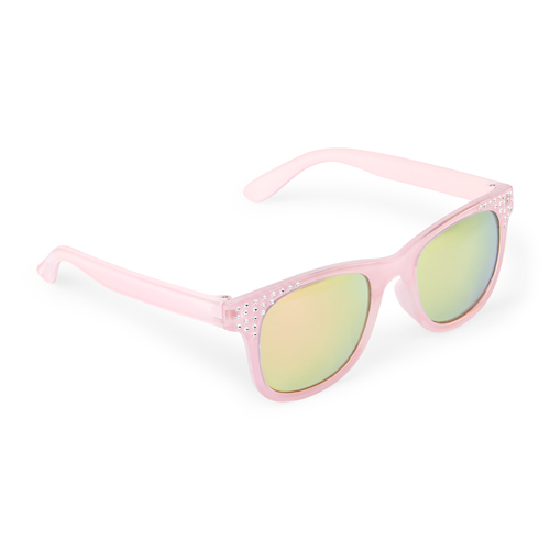 

Girls Faceted Retro Sunglasses - Pink - The Children's Place