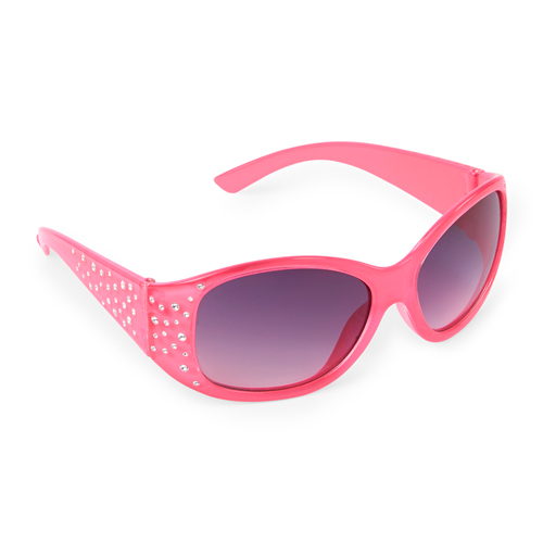 

Girls Faceted Oval Sunglasses - Pink - The Children's Place
