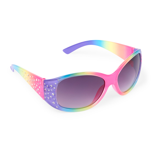 

Girls Faceted Oval Sunglasses - Multi - The Children's Place