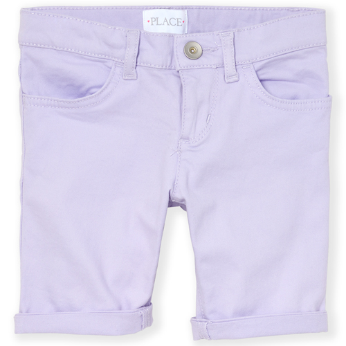 

s Roll Cuff Skimmer Shorts - Purple - The Children's Place