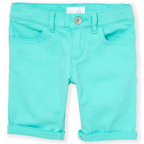 

s Roll Cuff Skimmer Shorts - Blue - The Children's Place