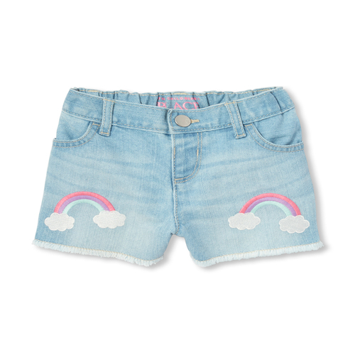 

Newborn Baby And Toddler Rainbow Denim Shorts - The Children's Place