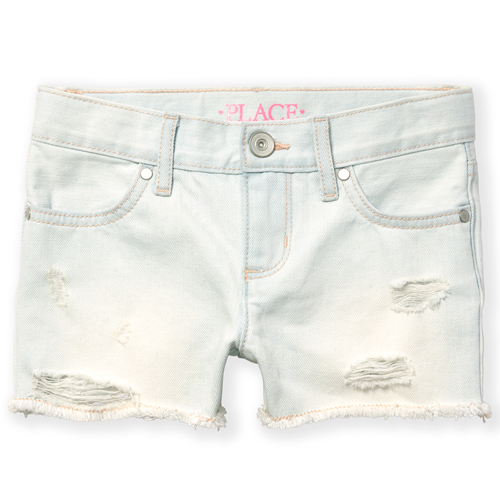 

s Distressed Denim Shortie Shorts - The Children's Place