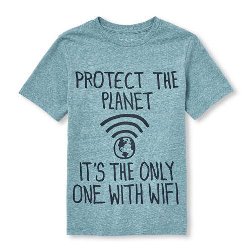 Boys T Shirts The Children S Place Free Shipping Boys Short Sleeve Protect The Planet Graphic Tee Next