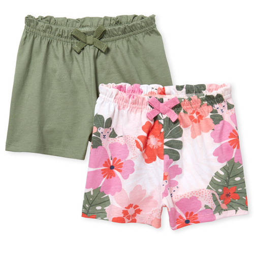 

Newborn Baby Shorts 2 Pack - Pink - The Children's Place