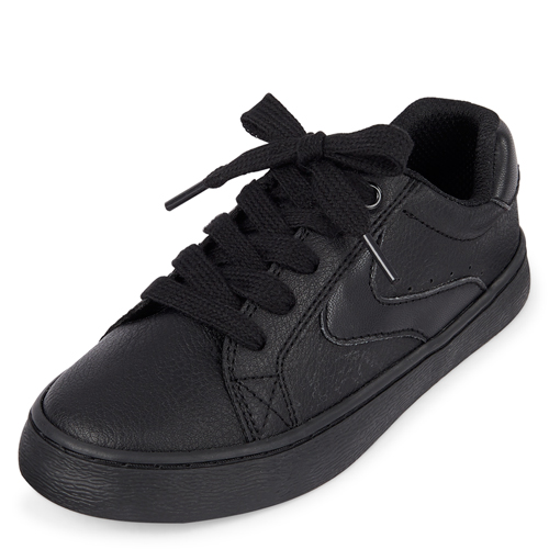 

Boys Boys Uniform Low Top Sneakers - Black - The Children's Place