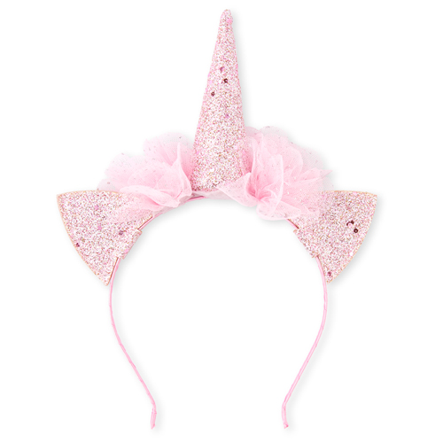 

Girls Glitter Caticorn Headband - Pink - The Children's Place