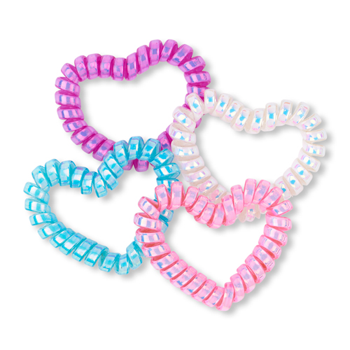 

Girls Metallic Heart Coil Bracelet 4-Pack - Multi - The Children's Place