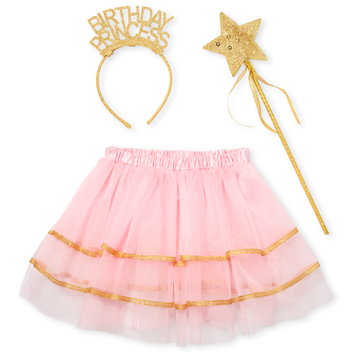 

Girls Glitter Birthday 3-Piece Accessories Set - Metallic - The Children's Place