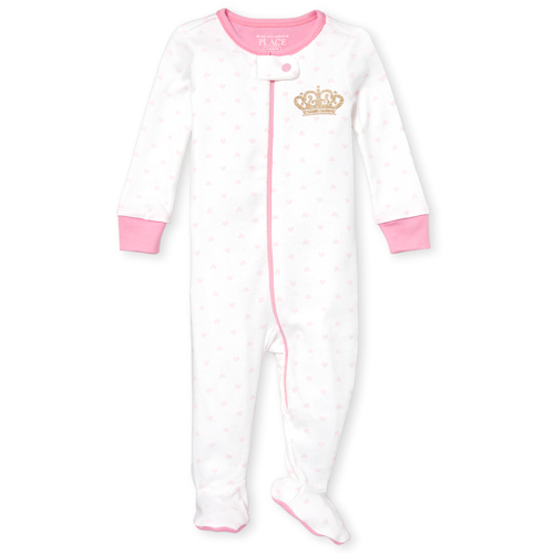 

s Baby And Toddler Dad Snug Fit Cotton One Piece Pajamas - White - The Children's Place