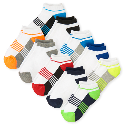 

Boys Boys Colorblock Ankle Socks 10-Pack - Multi - The Children's Place