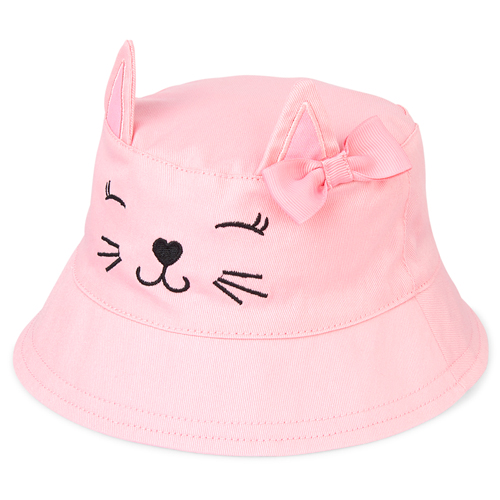 

Newborn Baby Cat Bucket Hat - Pink - The Children's Place