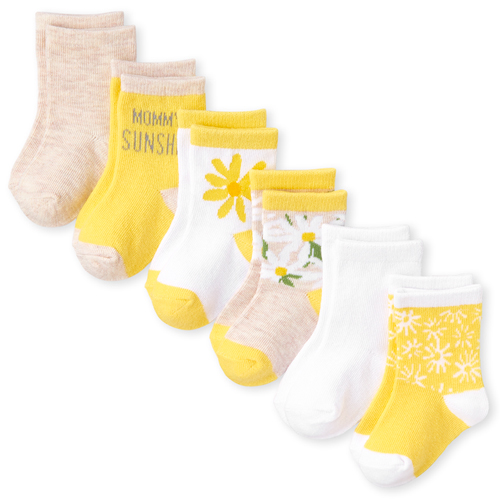 

s Baby Daisy Midi Socks 6-Pack - Multi - The Children's Place