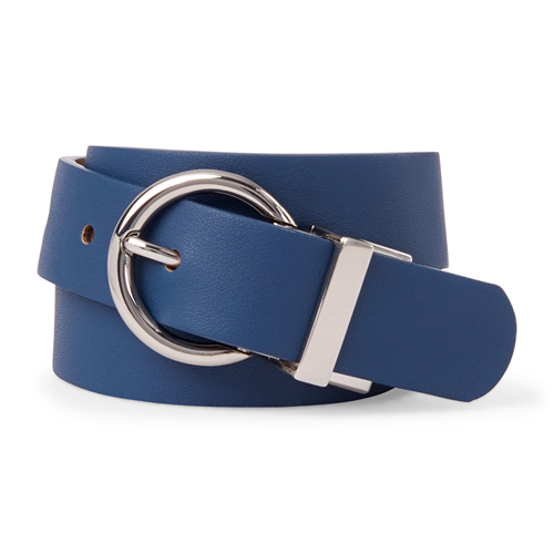 

Girls Uniform Reversible Belt - Blue - The Children's Place