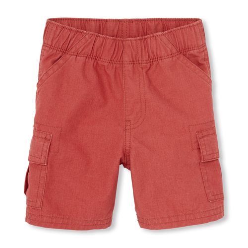 

Newborn Baby And Toddler Boys Pull On Cargo Shorts - Red - The Children's Place