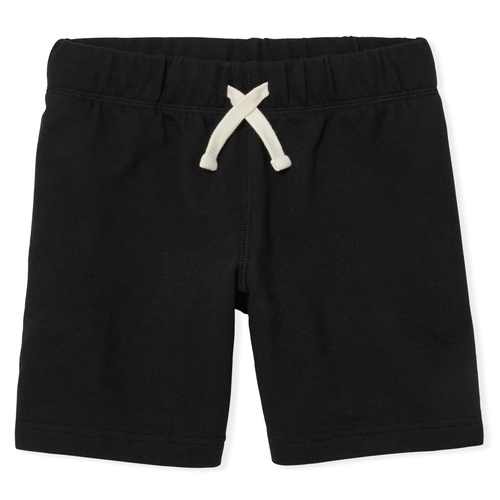 

Boys Boys Uniform French Terry Shorts - Black - The Children's Place
