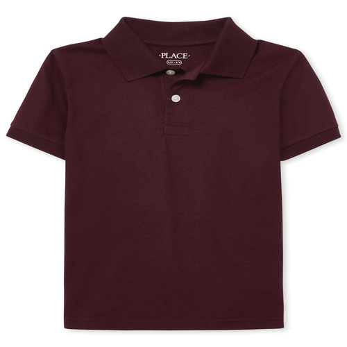 

Boys Boys Uniform Soft Jersey Polo - Red - The Children's Place