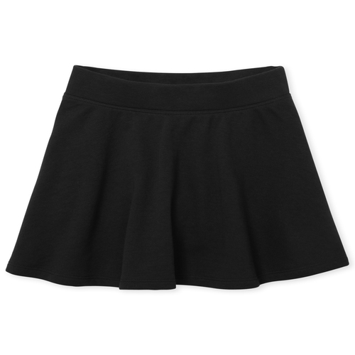 

Girls Uniform Active French Terry Skort - Black - The Children's Place