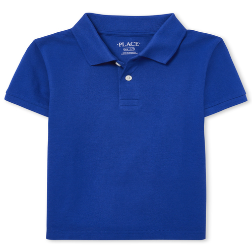 

s Boys Uniform Pique Polo - Blue - The Children's Place