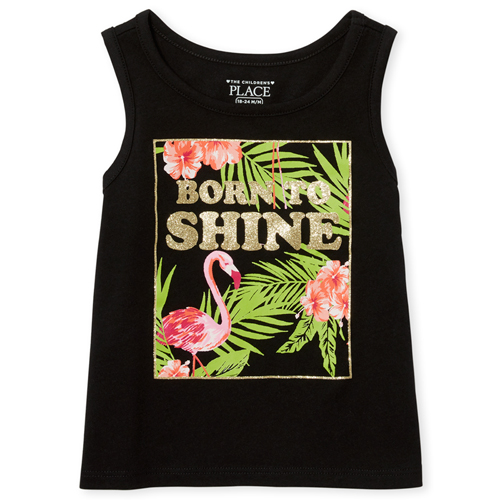 

s Baby And Toddler Mix And Match Glitter Tank Top - Black - The Children's Place