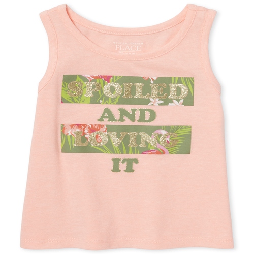 

s Baby And Toddler Matchables Glitter Tank Top - Pink - The Children's Place