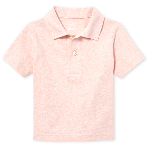 s Baby And Toddler Boys Jersey Polo - Pink - The Children's Place