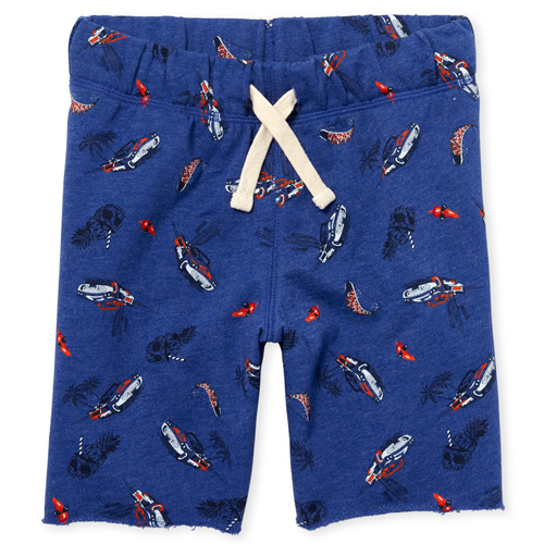 

s Boys Print Knit Terry Shorts - Blue - The Children's Place