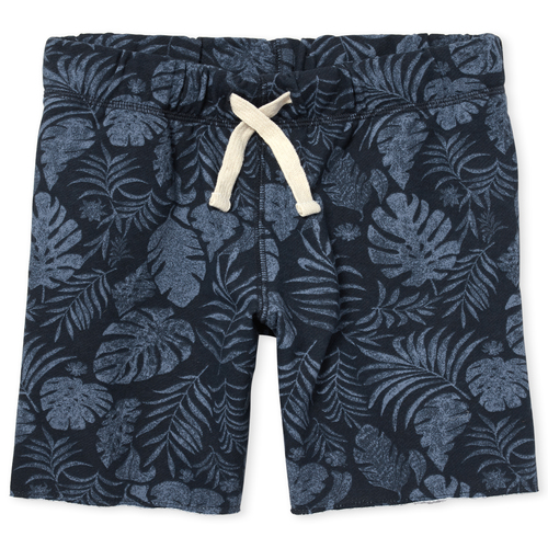 

s Boys Print Knit Terry Shorts - Blue - The Children's Place