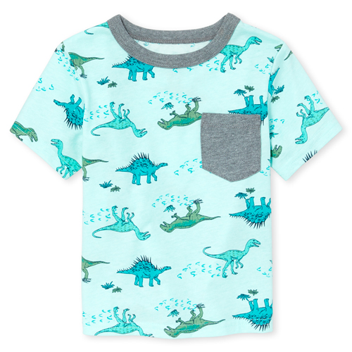 

s Baby And Toddler Boys Pocket Top - Green - The Children's Place
