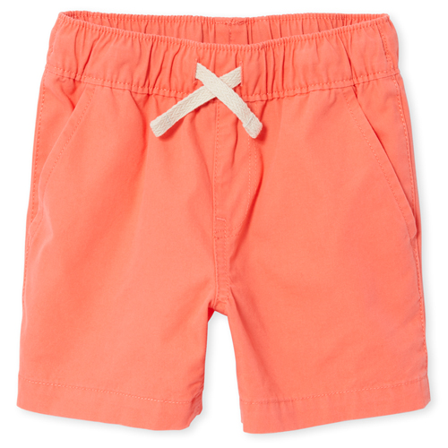

Newborn Baby And Toddler Boys Pull On Jogger Shorts - Orange - The Children's Place