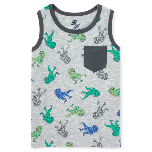 

s Baby And Toddler Boys Mix And Match Pocket Tank Top - Gray - The Children's Place