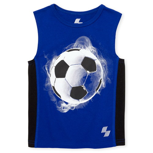 

s Baby And Toddler Boys Mix And Match Soccer Muscle Tank Top - Blue - The Children's Place