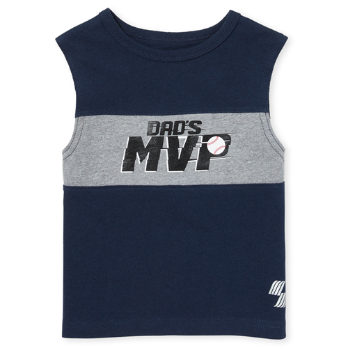 

s Baby And Toddler Boys Mix And Match Dad's Mvp Tank Top - Blue - The Children's Place