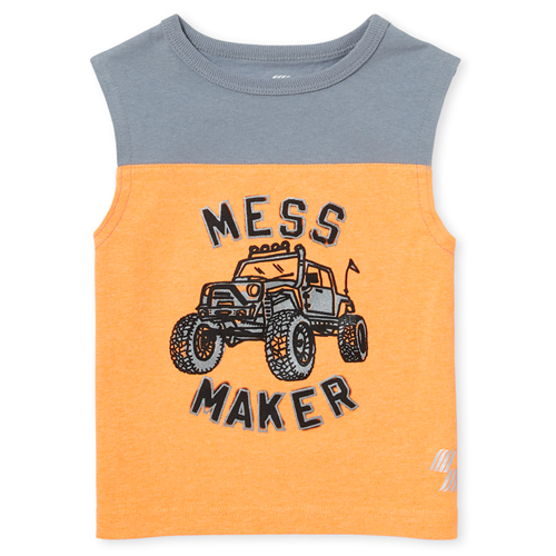 

s Baby And Toddler Boys Mix And Match Tank Top - Orange - The Children's Place