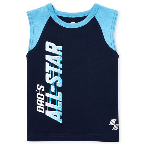 

s Toddler Boys Place Sport Graphic Muscle Tank Top - Blue - The Children's Place