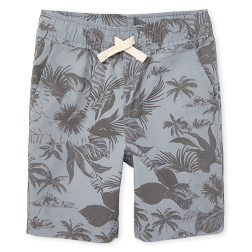 

s Boys Print Pull On Jogger Shorts - Gray - The Children's Place