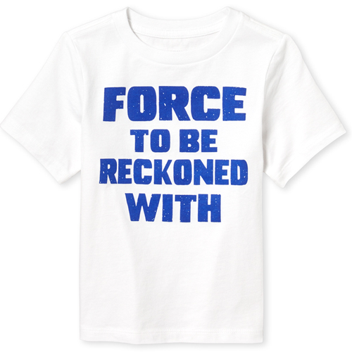 

s Baby And Toddler Boys Force Graphic Tee - White T-Shirt - The Children's Place
