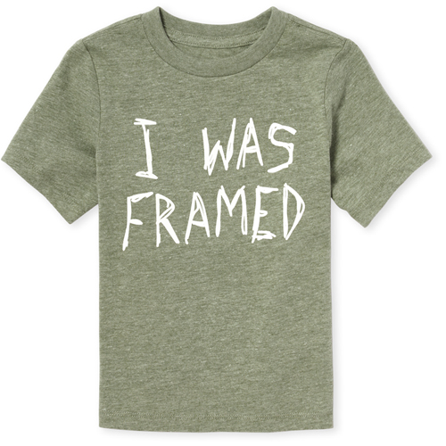 s Baby And Toddler Boys Framed Graphic Tee - Green T-Shirt - The Children's Place