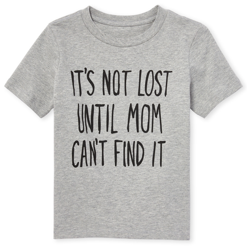 

s Baby And Toddler Boys Not Lost Graphic Tee - Gray T-Shirt - The Children's Place
