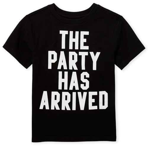 

Boys Boys Party Graphic Tee - Black T-Shirt - The Children's Place