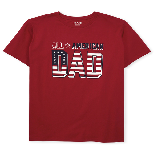 

Mens Matching Family Americana Graphic Tee - Red T-Shirt - The Children' Place