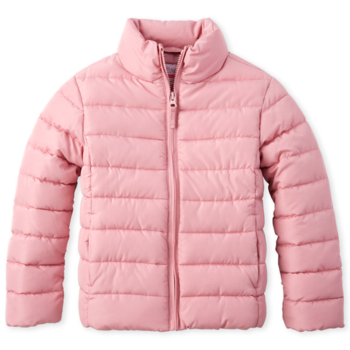 

Girls Puffer Jacket - Pink - The Children's Place