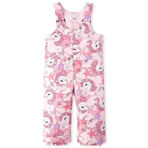 

s Toddler Print Snow Overalls - Pink - The Children's Place