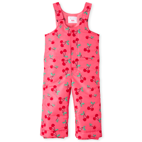 

s Toddler Print Snow Overalls - Pink - The Children's Place