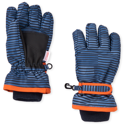 

Boys Boys Striped Ski Gloves - Blue - The Children's Place