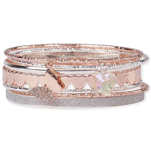 

Girls Glitter Butterfly Bangle Bracelet 7-Pack - Multi - The Children's Place