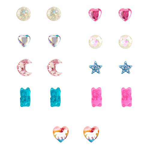 

Girls Gummy Bear Earrings 9-Pack - Multi - The Children's Place