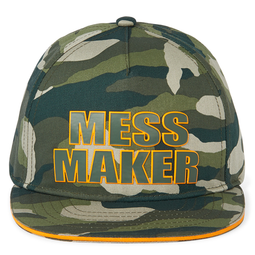 

Baby Boys Toddler Boys Mess Maker Camo Baseball Hat - Green - The Children's Place