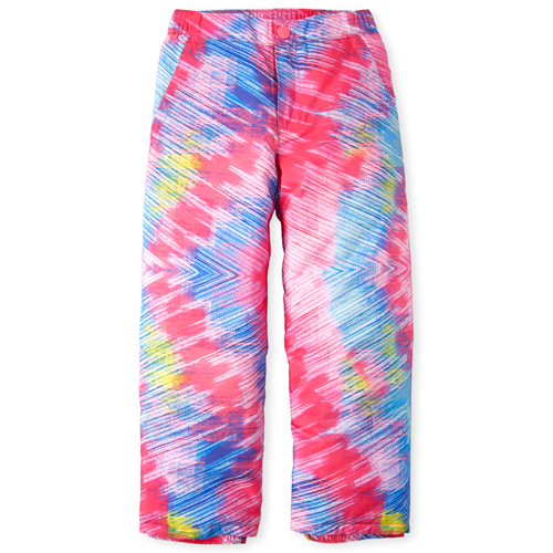 

Girls Tie Dye Snow Pants - Pink - The Children's Place