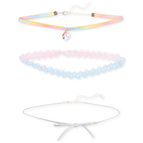 

Girls Unicorn Choker Necklace 4-Pack - Multi - The Children's Place